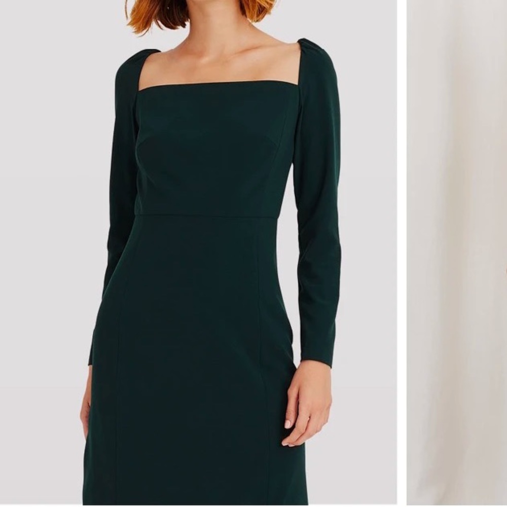 Resaria dress in juniper/vert fonce